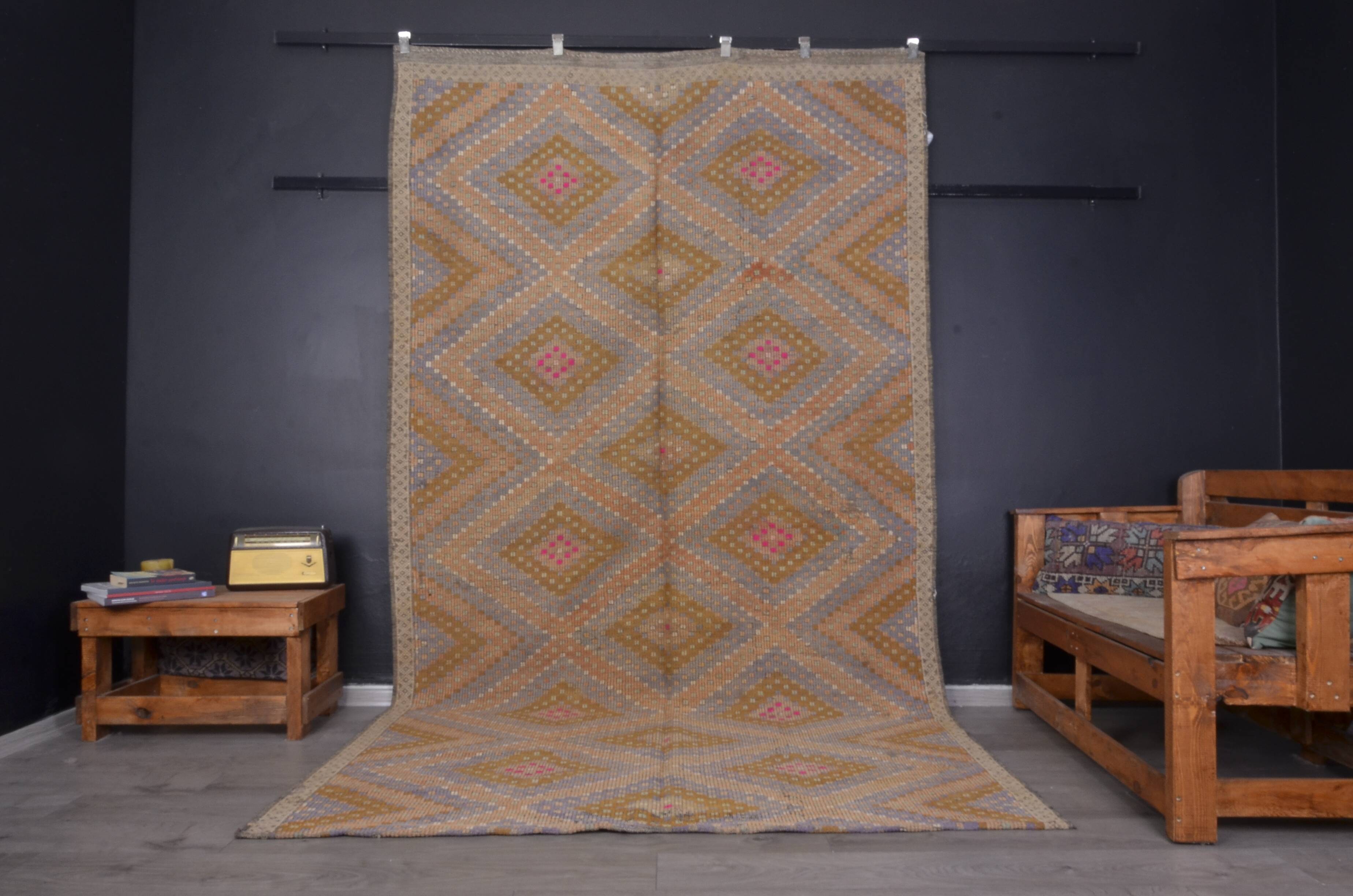Bohemian Antique Tribal Kilim Rug sku1899