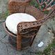 Armchair emmanuelle wicker vintage rattan