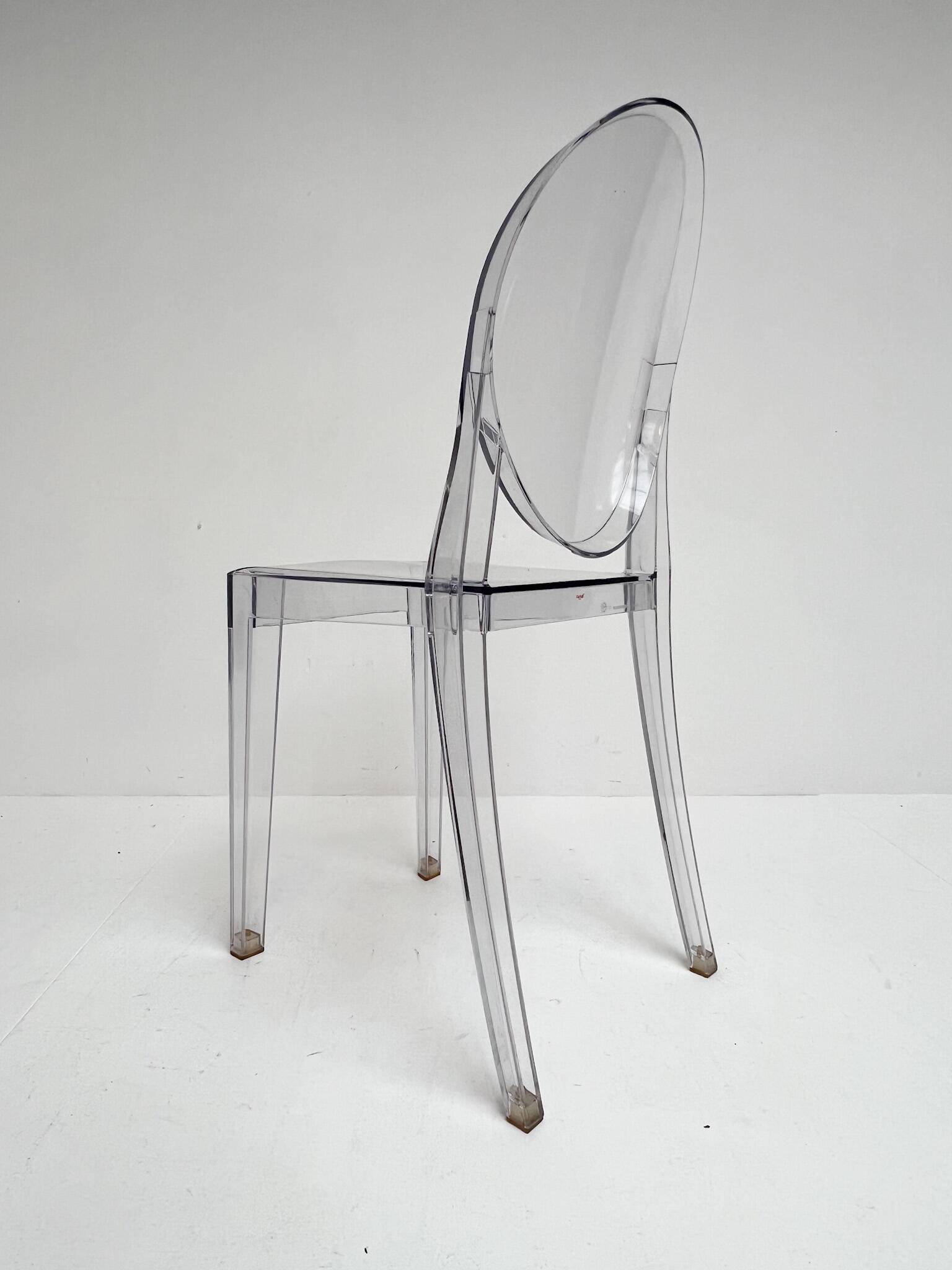 6 Victoria Ghost chairs by Philippe Starck for Kartell, after 2000.