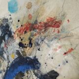 Pair of abstract paintings 60'