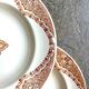6 deep plates Longwy in ironstone, "Andalous" service.