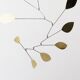 Large brass petal mobile