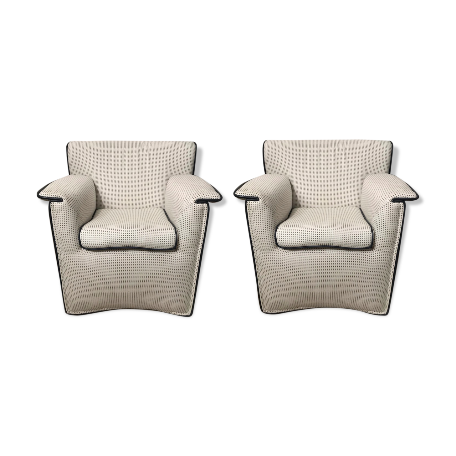 Pair of armchairs Laurianetta Afra and Tobia Scarpa, B-B Italia 1978