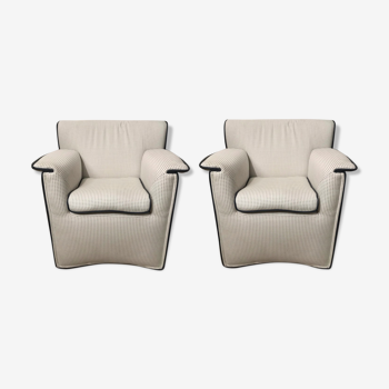 Pair of armchairs Laurianetta Afra and Tobia Scarpa, B-B Italia 1978