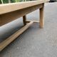 Farmhouse dining table stripped in solid raw oak 1930 - 216cm
