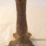 Old gilded bronze lamp