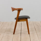 Fauteuil danois en teck massif Erik Kirkegaard années 1950