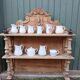 Étagère ancienne en bois sculpté
