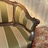 Canapé - Banquette de style Louis XV - Rocaille