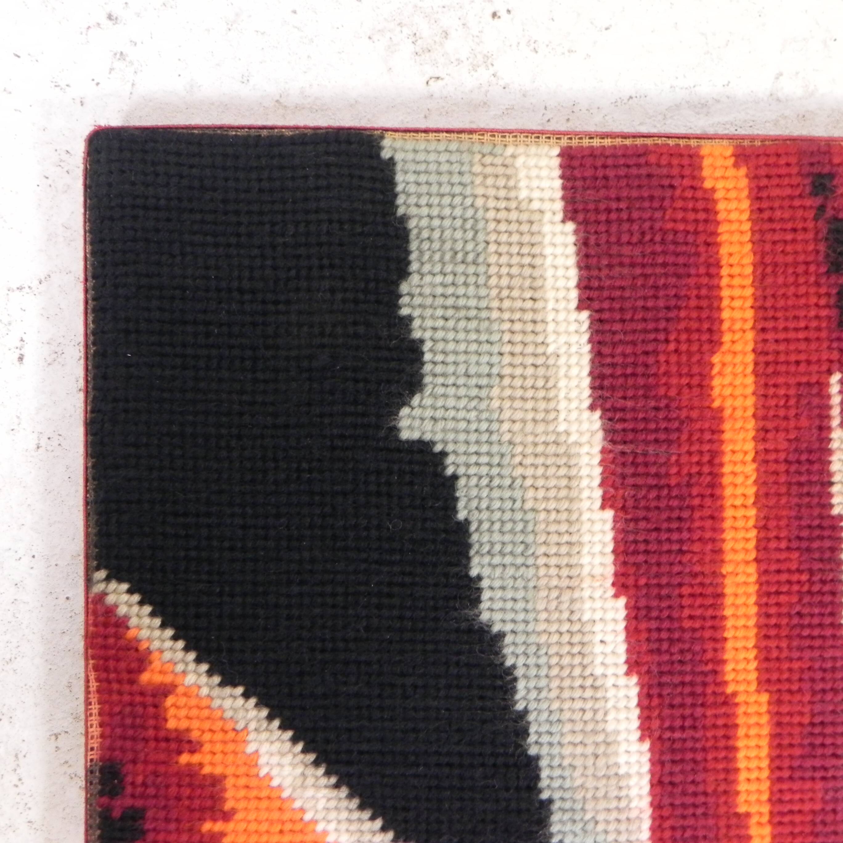Vintage wall hanging, tapestry Fire 76 x 135 cm, 70s