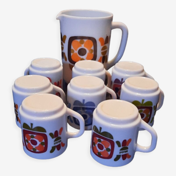 Pichet et 8 tasses mobil