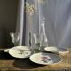 Set of 5 dessert plates with flower patterns Germany Bavaria D19