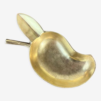 Pear-shaped brass tidy