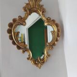 Mirror XIXth gilded wood and mercury ice 61x45cm
