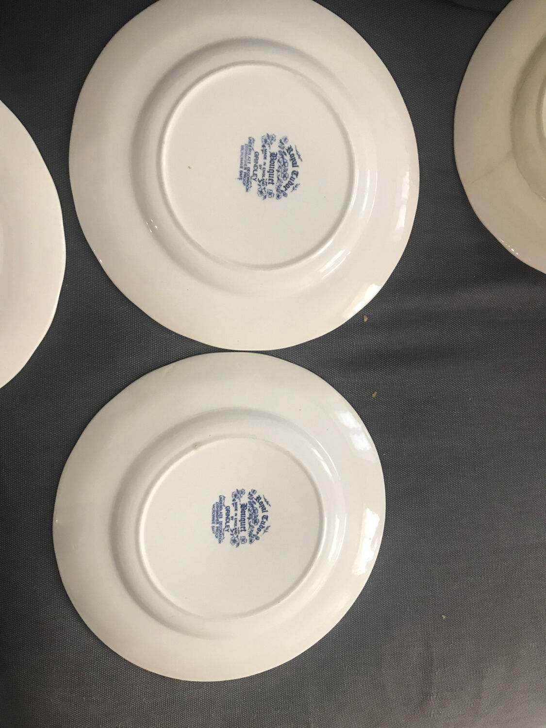 Blue Flower Plates Tudor Royal Grindley
