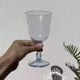 4 verres à pied bleutés