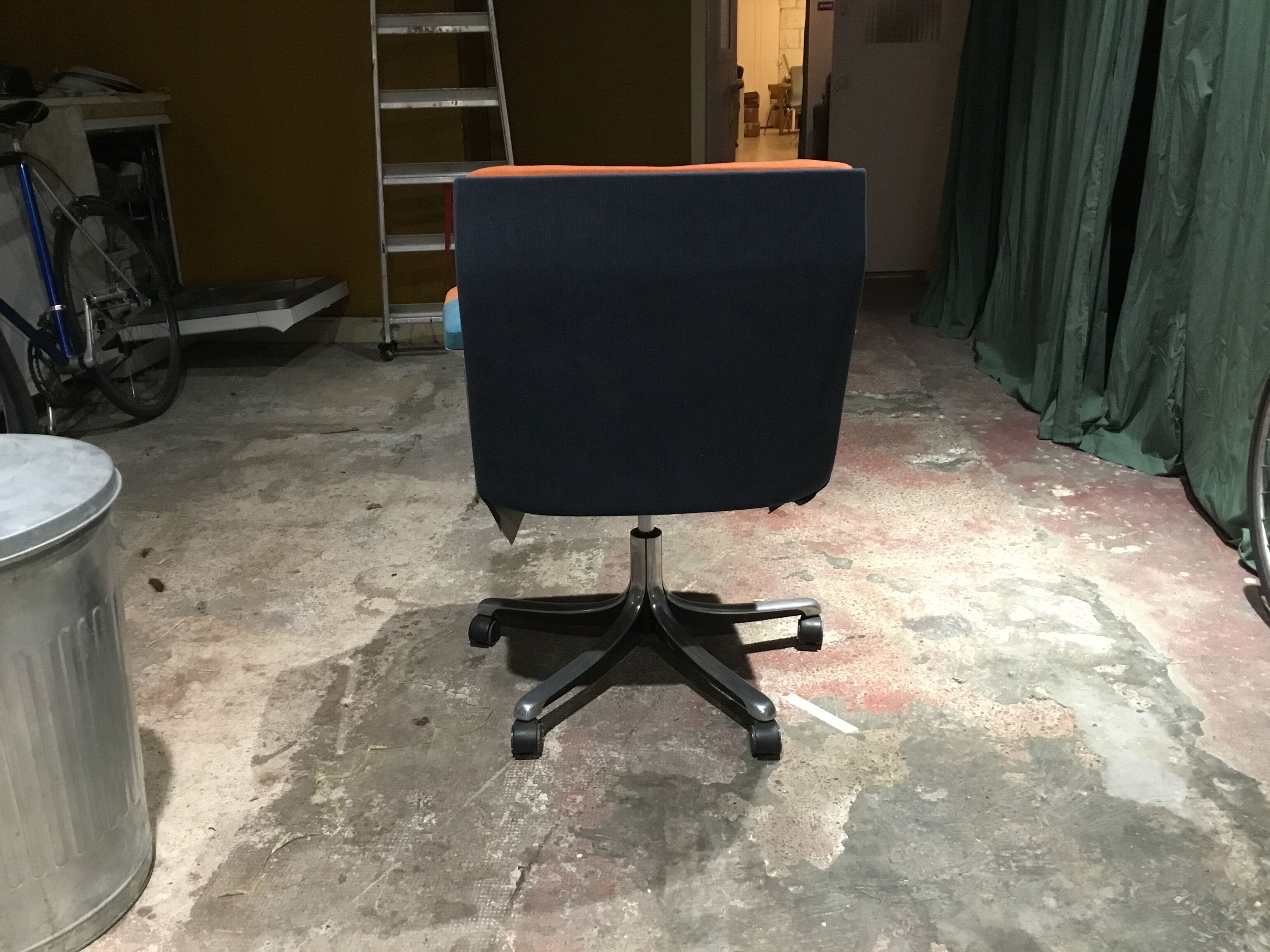 70's velvet office chair