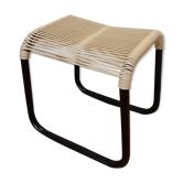 Vintage scoubidou metal tabouret