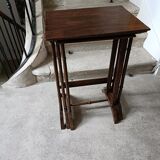 Pyrographed nesting tables