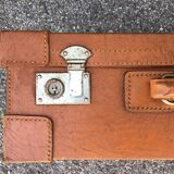 Leather suitcase