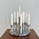 Aluminium candle holders for 13 candles, 1970s.