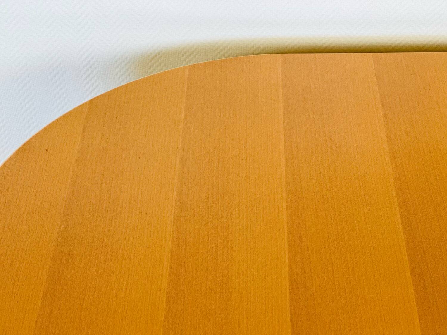 Vintage oval dining room table with extension