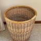 Large VINTAGE WICKER BASKET Wood