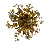 Murano glass flower flush mount, 1960s