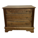 Petite commode en bois vintage 3 tiroirs