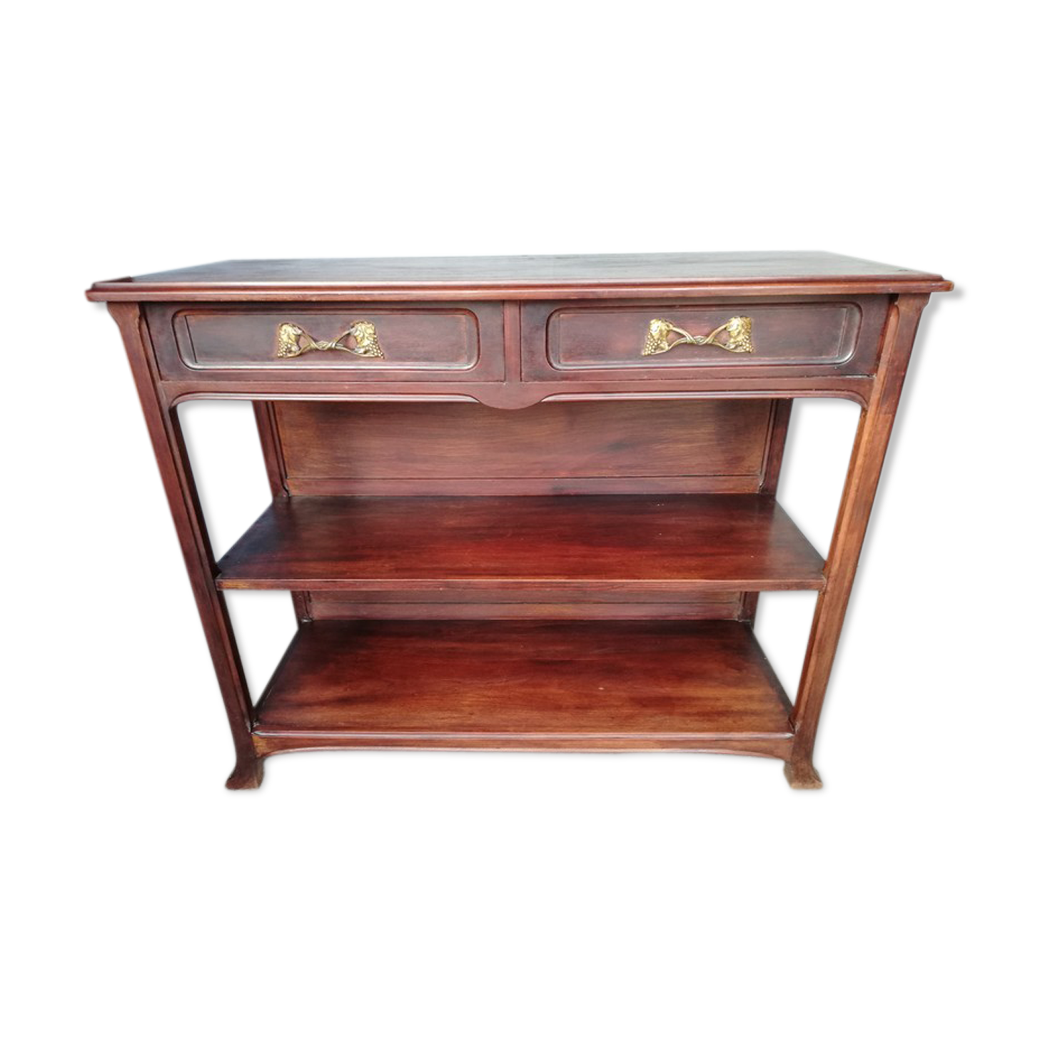 Georges Nowak console art nouveau 1900 mahogany