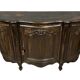 Buffet in a row in lacquered wood and stained wood in Louis XV style.