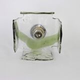 Large glass wall lamp designed by Carlo Nason for Kalmar, 1960s.