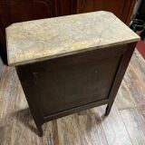 Louis XV style ladies' chest of drawers in marquetry circa 1850