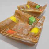Duo of ashtrays