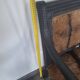 Louis XVI style Jacob armchair in genuine goatskin