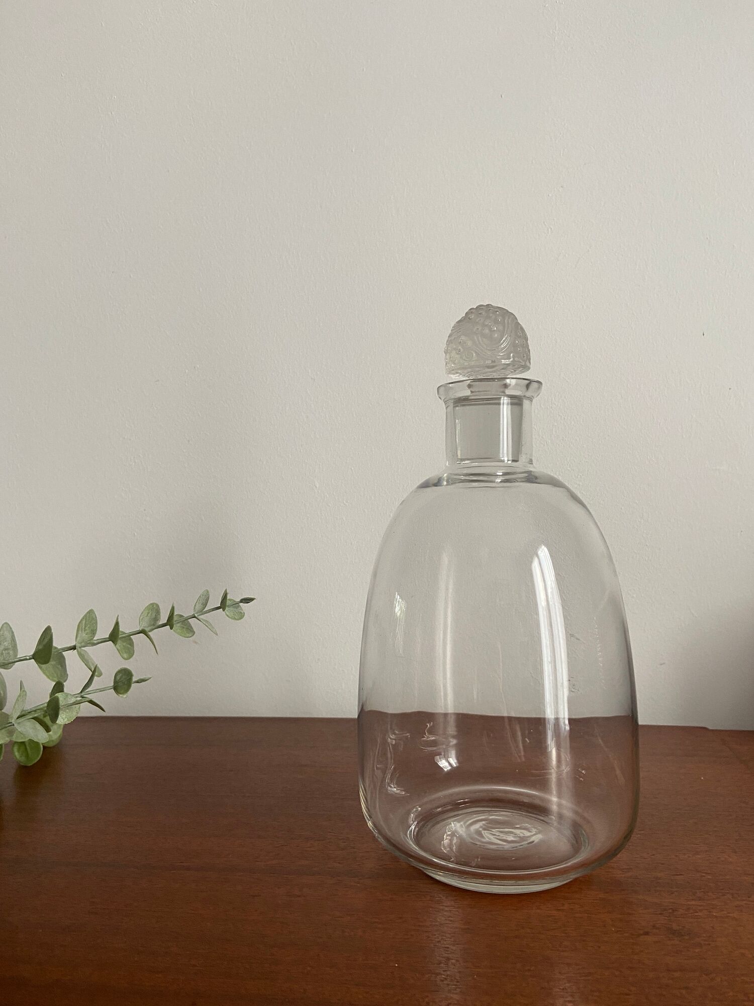 Crystal port decanter by René Lalique around 1925