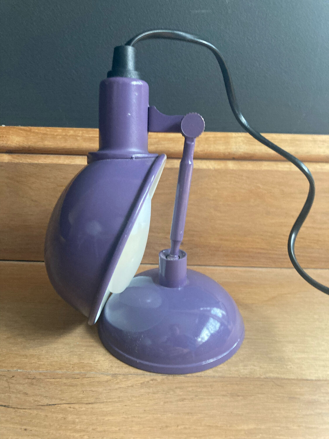 Purple desk lamp