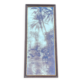 Old photograph from 1920 signed by Alexandre Bourgault, an Orientalist.