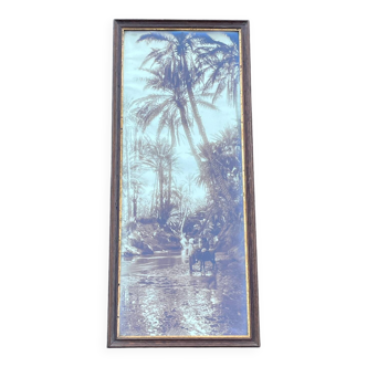 Old photograph from 1920 signed by Alexandre Bourgault, an Orientalist.