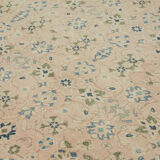 Hand-knotted persian antique 1970s 305 cm x 388 cm beige wool carpet