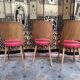 Suite of three chairs of baumann bistro "Mondor"
