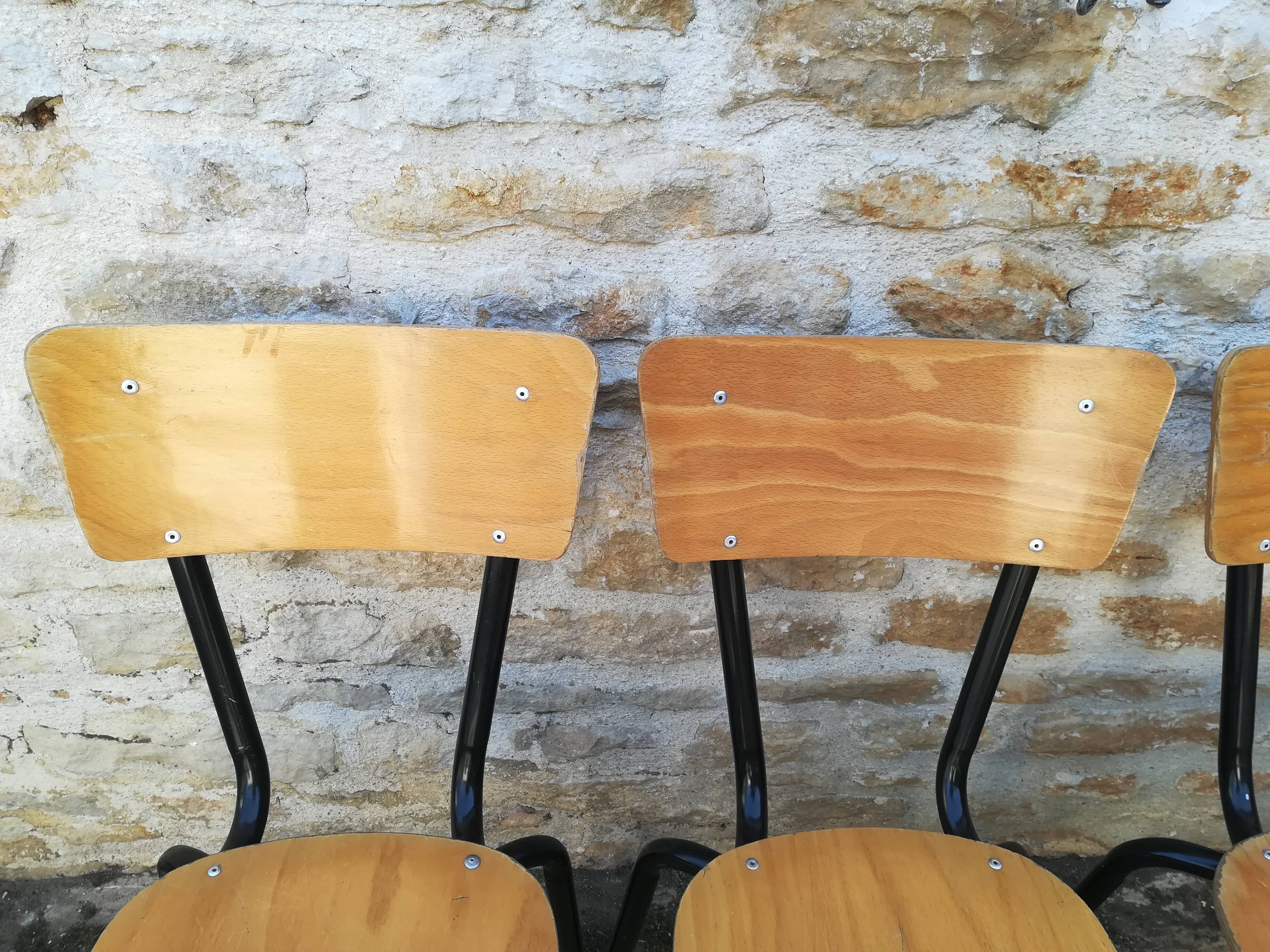 Vintage school chairs