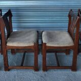 Set of 4 Roche Bobois chairs, seat 212 Vintage