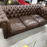 3-seater sofa in Chesterfield leather