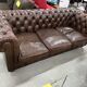 3-seater sofa in Chesterfield leather