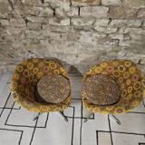 Pair of polystyrene cocktail shells 1970s