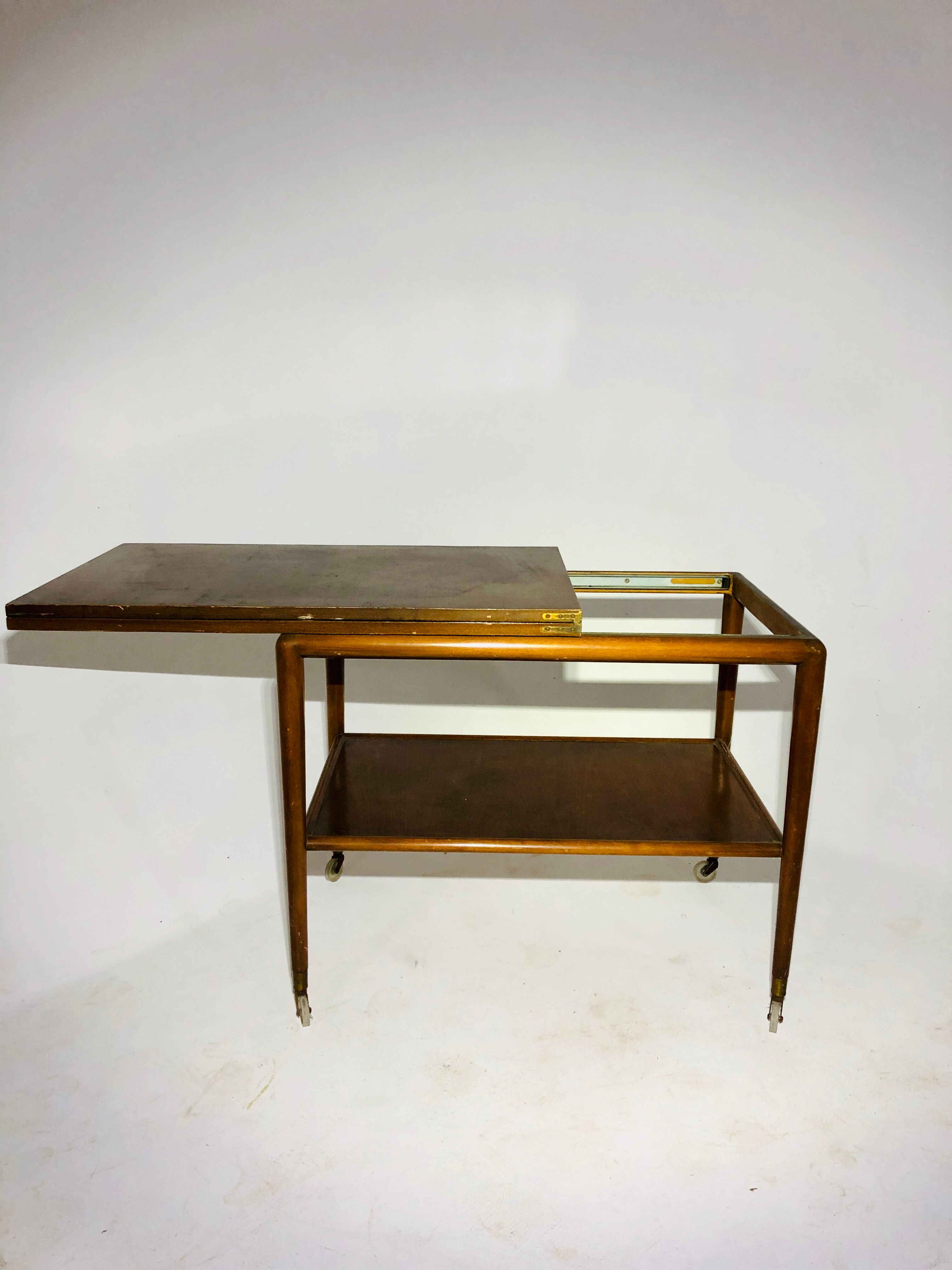 Vintage double folding side table top