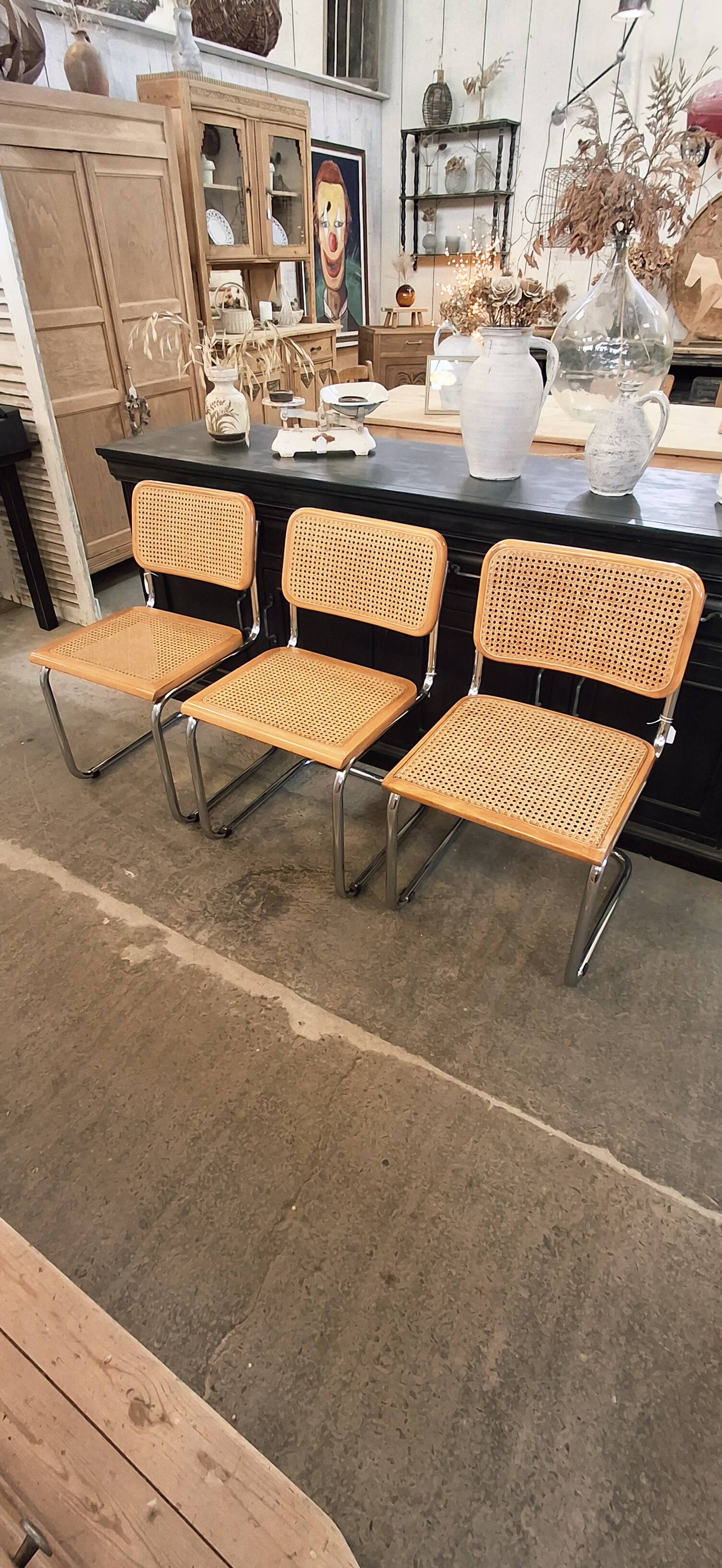Chaises Marcel Breuer Cesca B 32