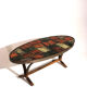 Table basse en céramique et métal - 1960