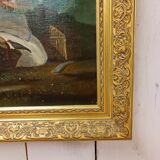 Classic painting: young women with apples